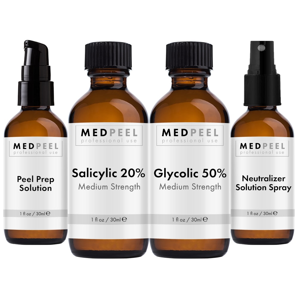 Alpha Beta Medium Peel Duo - Salicylic 20% & Glycolic 50% - Medpeel